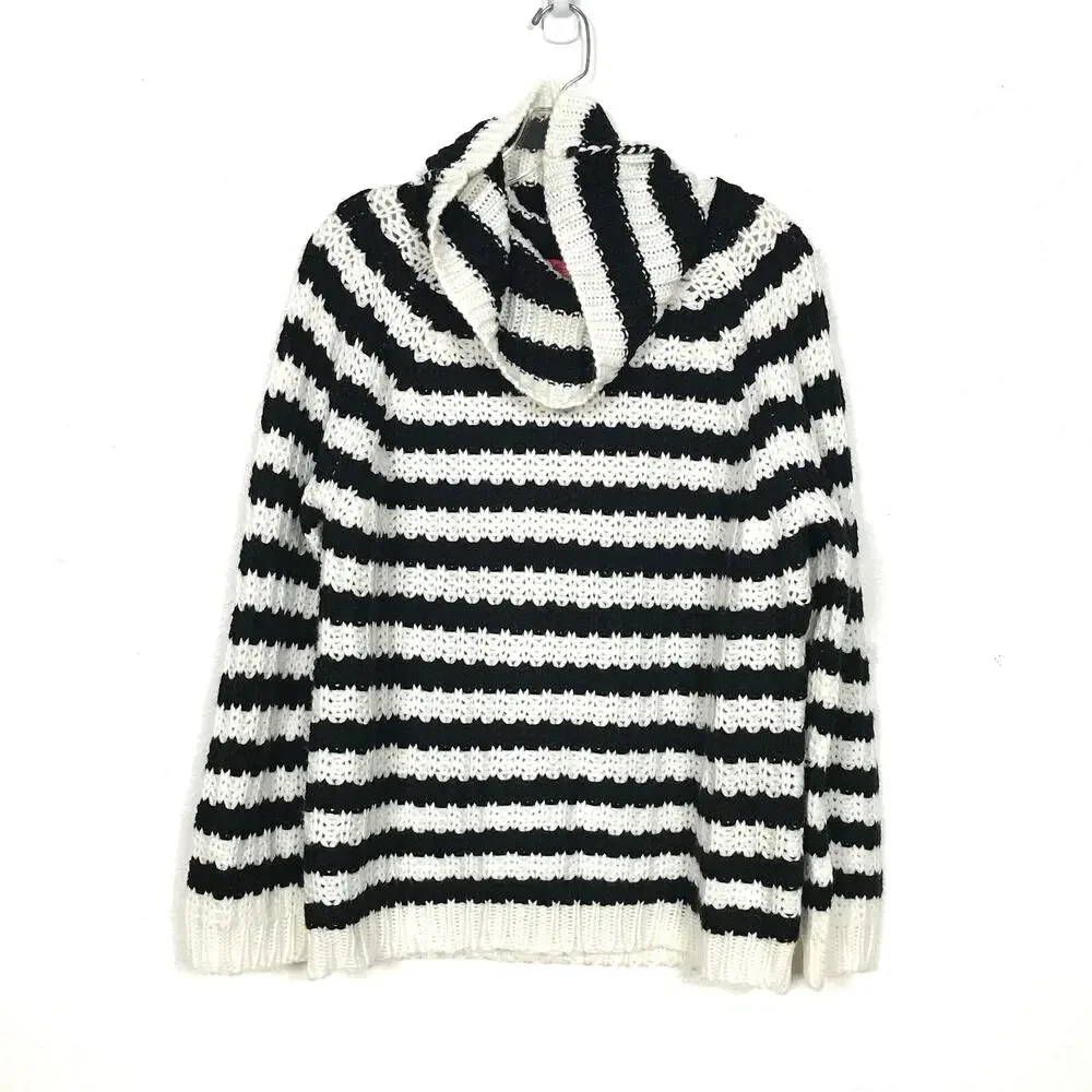 Catherine Malandrino Stripe Turtleneck Sweater - Picture 2 of 8